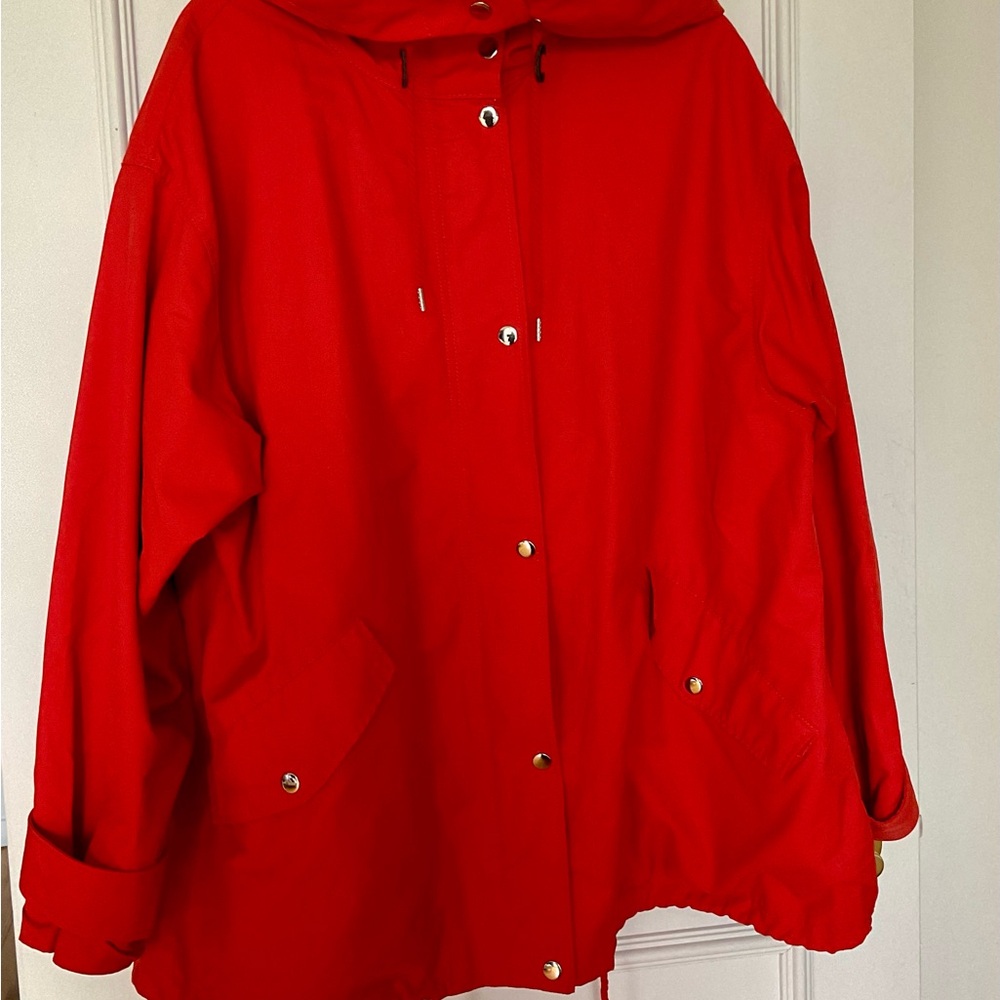 H&M Bold Red Utility Jacket